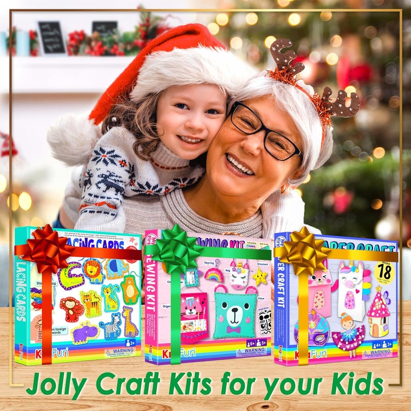 KRAFUN My First Unicorn Bunny Paper Craft Kit for Toddlers and Girls Age 3-8 Years Old, Include 18 Cute DIY Arts and Crafts Projects, Organized Art Activities Supplies Box Preschool Creative Toys - Image 4
